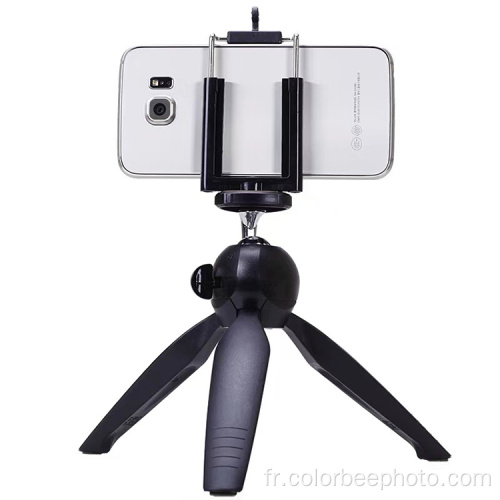 Support de selfie de téléphone de trépied de mini-caméra de table portable